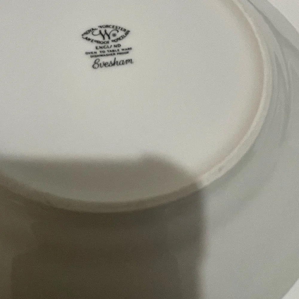 Royal Worcester Evesham Gold Bread Plates 6 5/8